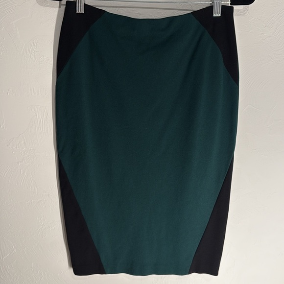 Vince Camuto Green and Black Pencil Skirt 61 - Picture 1 of 4